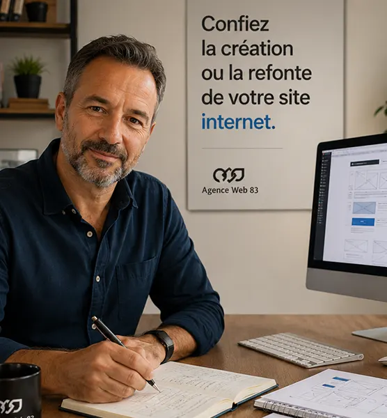 Création et refonte de site internet par Agence Web 83 dans le Var. Accompagnement pour la création ou la refonte de votre site internet