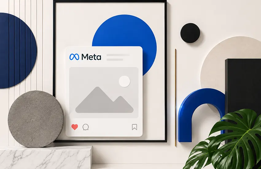 Site internet relié aux réseaux sociaux Meta